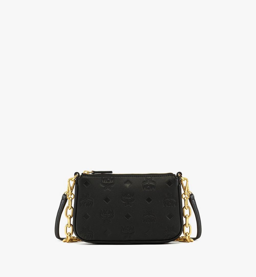 Aren Chain Pouch in Embossed Monogram Leather 1